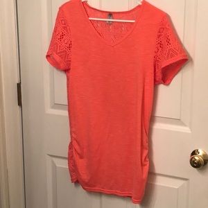 Lace back t-shirt